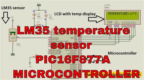 Lm35 Temperature Sensor With Pic16F877A