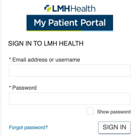 lmh patient portal sign in