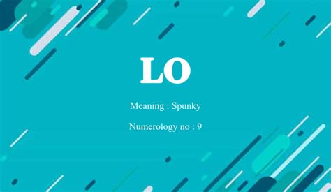 lo name meaning in english