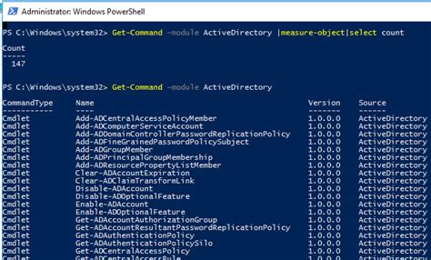 load module active directory powershell