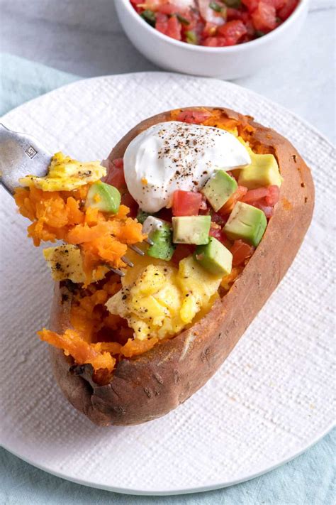 Loaded Breakfast Sweet Potatoes
