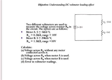 Loading Effect In Dc Voltmeter