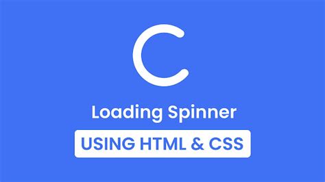 Loading Spinner Html Example