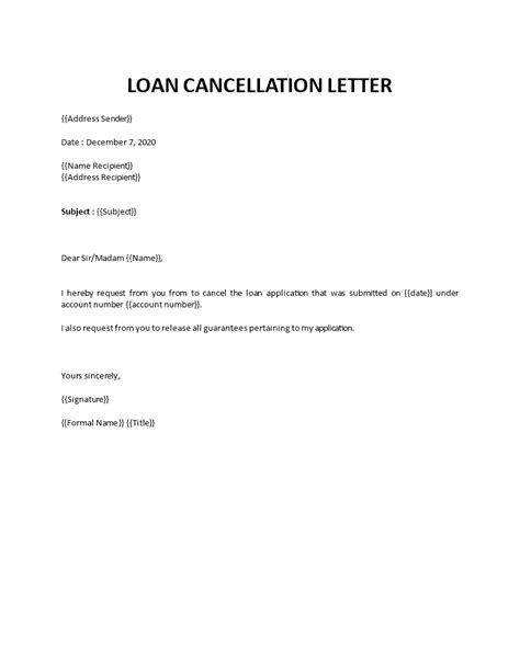 Cancellation Letter for House Purchase Sample & Template