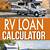 loans for rvs calculator