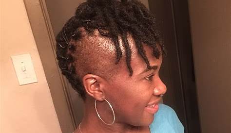 Loc Styles For Shaved Back And Short Locs Pin On ks