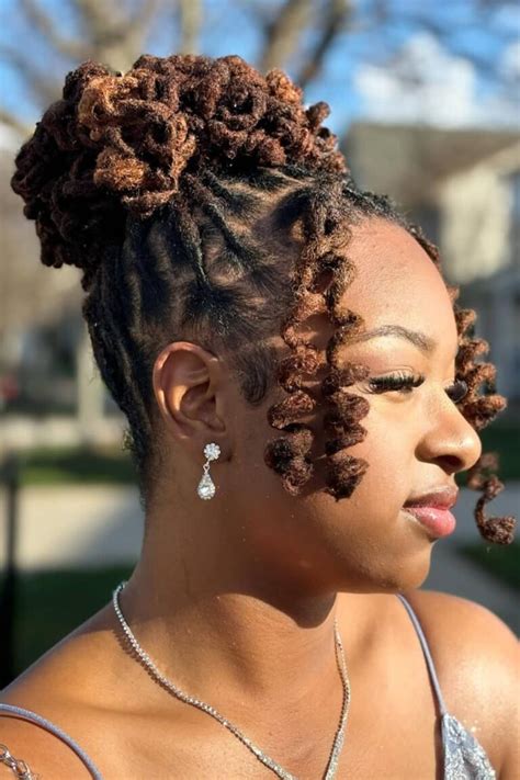 Loc Updo Styles