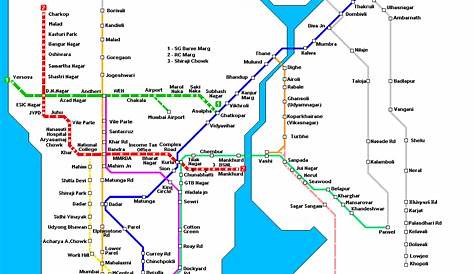 Local Railway Route Map Mumbai Train [2021] Suburban