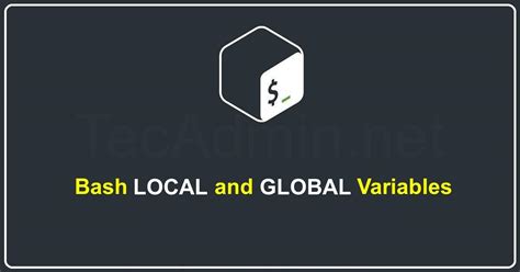local and global variables in bash