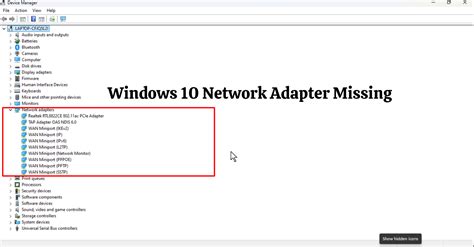 Local Area Network Adapter Is Missing