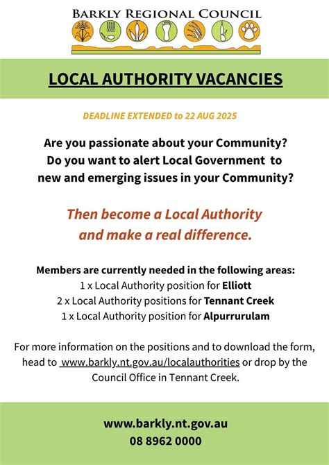 local authority vacancies