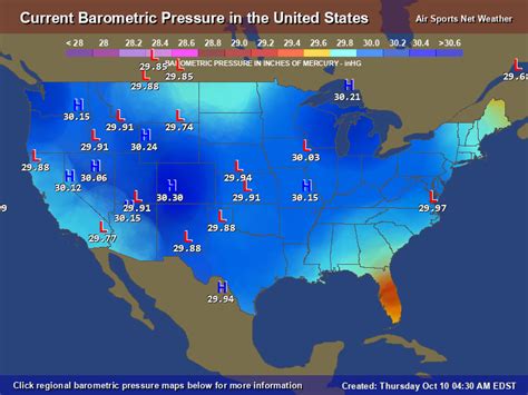 local barometric pressure map