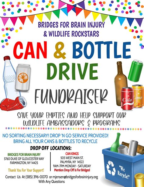 local can and bottle drives