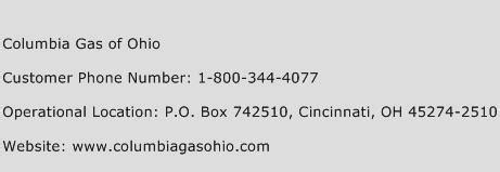 local columbia gas phone number