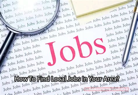 local jobs available in my area