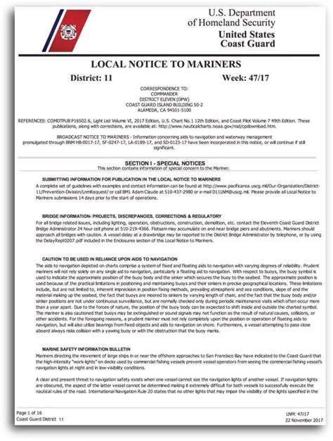 Urgent Local Notice to Mariners: Must-Read!