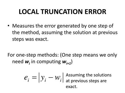local truncation error in numerical analysis