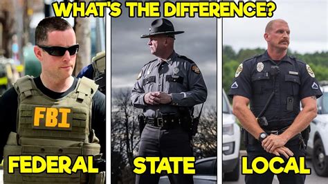 local vs state vs federal law enforcement