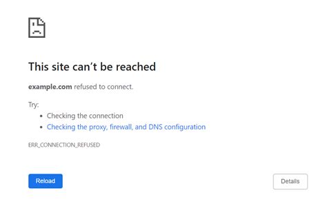 localhost refused to connect try checking the connection err_connection_refused