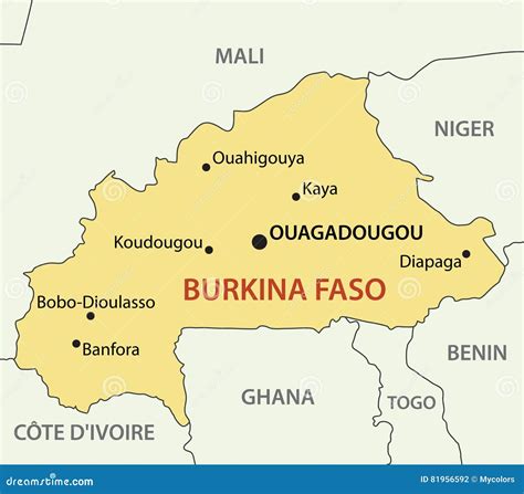 localisation du burkina faso