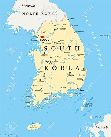 localizacion de corea del sur