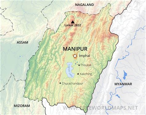 locate manipur in india map