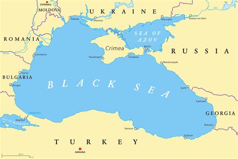 locate the black sea