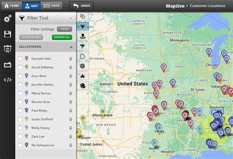 Location-based escort search filter map