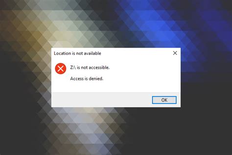 location is not available error in windows 10