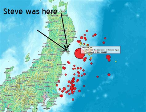 location map sendai japan earthquake 2011