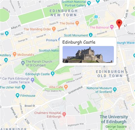 location of edinburgh castle