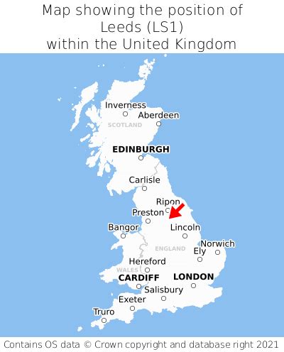 location of leeds in the uk