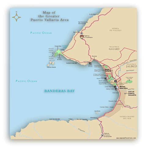 location of puerto vallarta on map