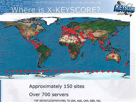 locations of xkeyscore servers