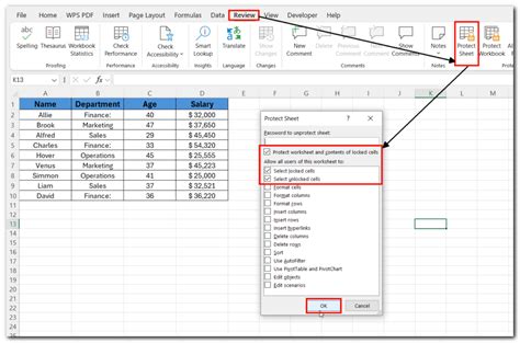 Lock A Column Of Cells In Excel