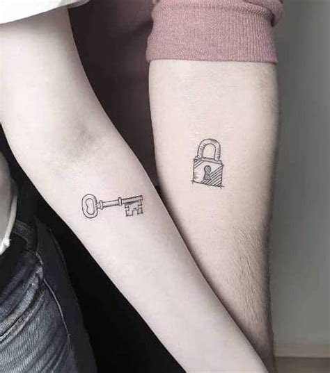 Lock And Key Tattoos Couples