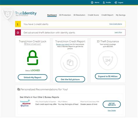 Lock Credit With Transunion
