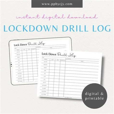 Lock Down Drill Template