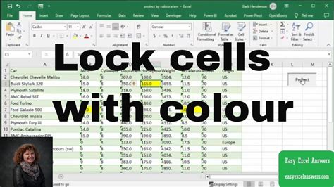 Lock Excel Cells Vba