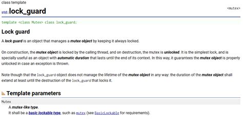 Lock Guard C++ Geeksforgeeks