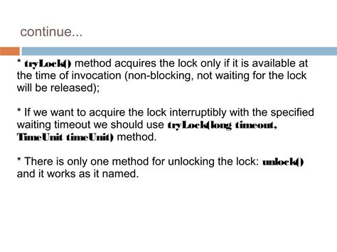 Lock Interface Example In Java