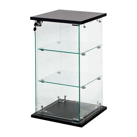 Lockable Glass Display Cabinet Small