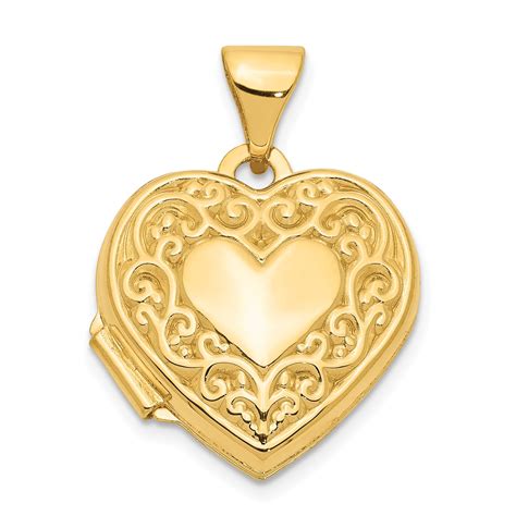 locket necklace 14k gold