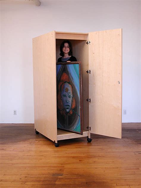 Locking Art Cabinet