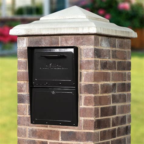 locking mailbox insert for brick