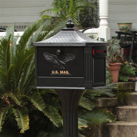 Locking Mailbox With Post