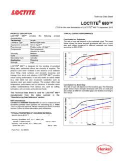 Loctite 680 Technical Data Sheet