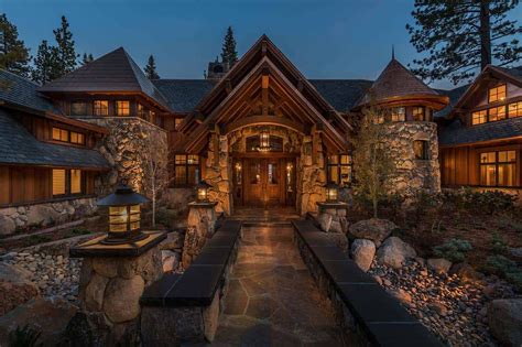 Stunning lodge style home with old world luxury overlooking Lake Tahoe