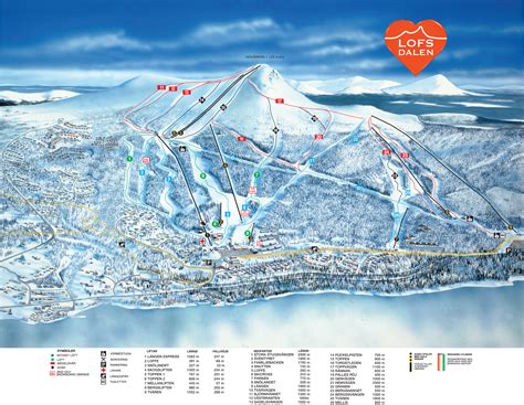 Lofsdalen Piste Map Plan of ski slopes and lifts OnTheSnow