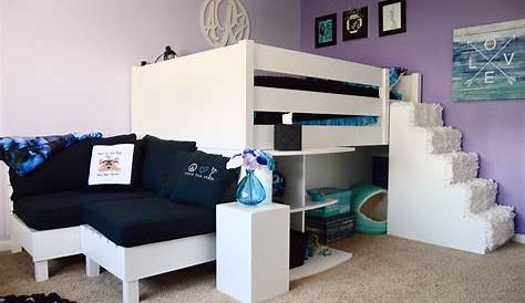 Loft Bed With Couch And Desk Google Search Wish List In 2019